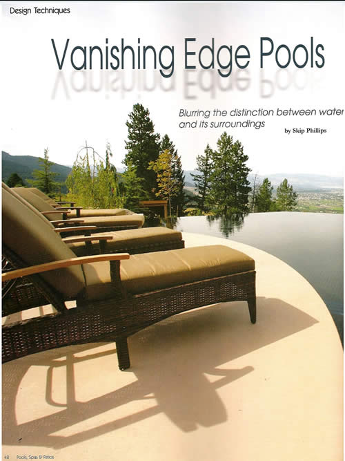 Pools Spas And Patios Vanishing Edge Pools 2008