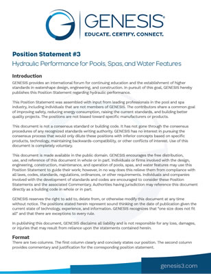 Click here for Position Statement #3 pdf